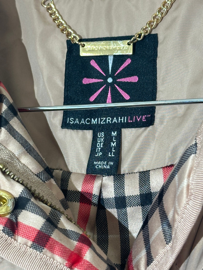 Issac  Mizrahi Live Tan Puffer Jacket size Medium