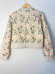 Francesca's Embroidered Daisy Jacket Size Large