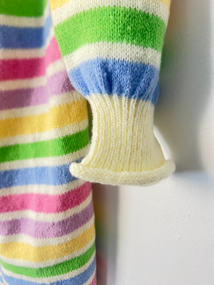 Shein Mod Colourful Stripped Duster Cardigan Size Large