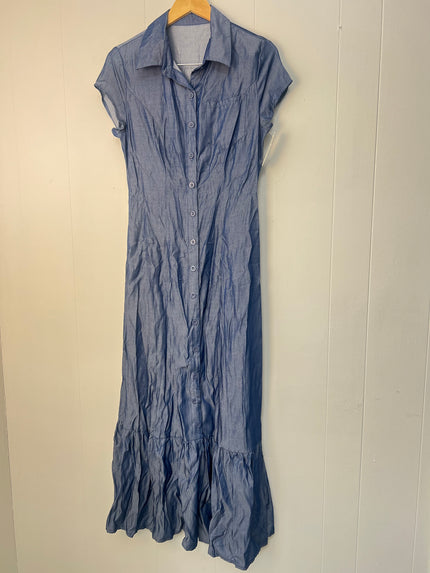 Shien Button Down Chambray Maxi Dress Size Medium