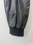 New York & Company Black Vegan Leather Joggers Size Medium