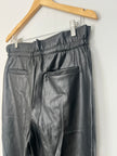 New York & Company Black Vegan Leather Joggers Size Medium
