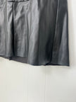 CATO Black Vegan Leather Midi Skirt Size Small