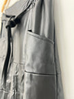 CATO Black Vegan Leather Midi Skirt Size Small
