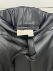 CATO Black Vegan Leather Midi Skirt Size Small