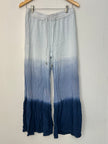 CATO Blue Ombre Wide Leg Palazzo Pants Size Small