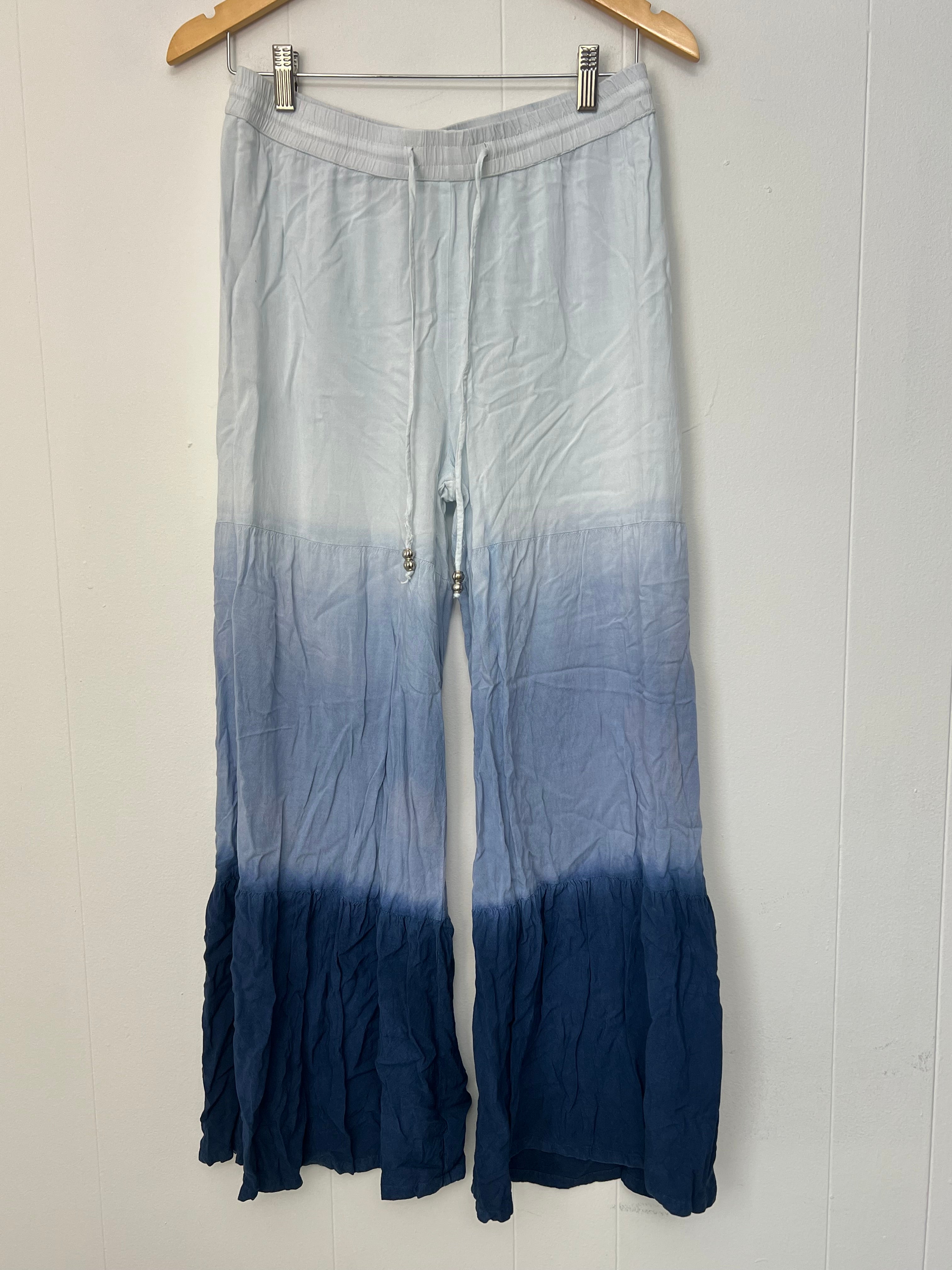 CATO Blue Ombre Wide Leg Palazzo Pants Size Small