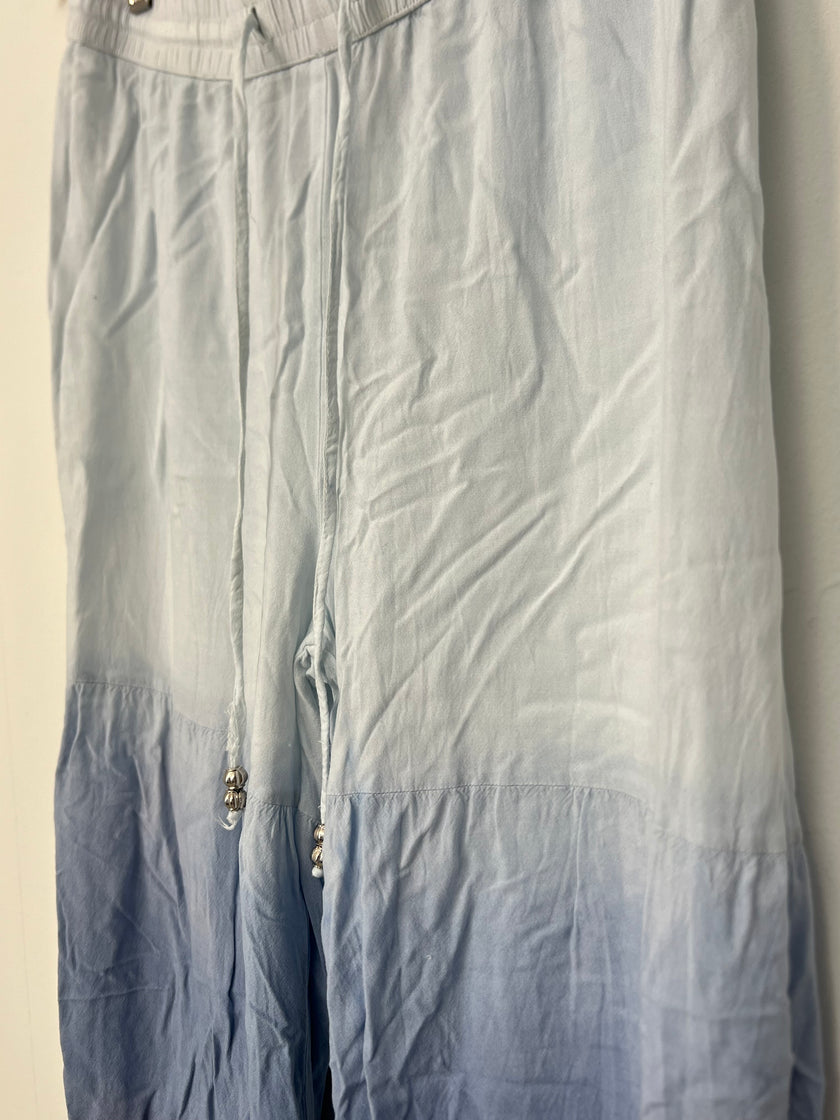 CATO Blue Ombre Wide Leg Palazzo Pants Size Small