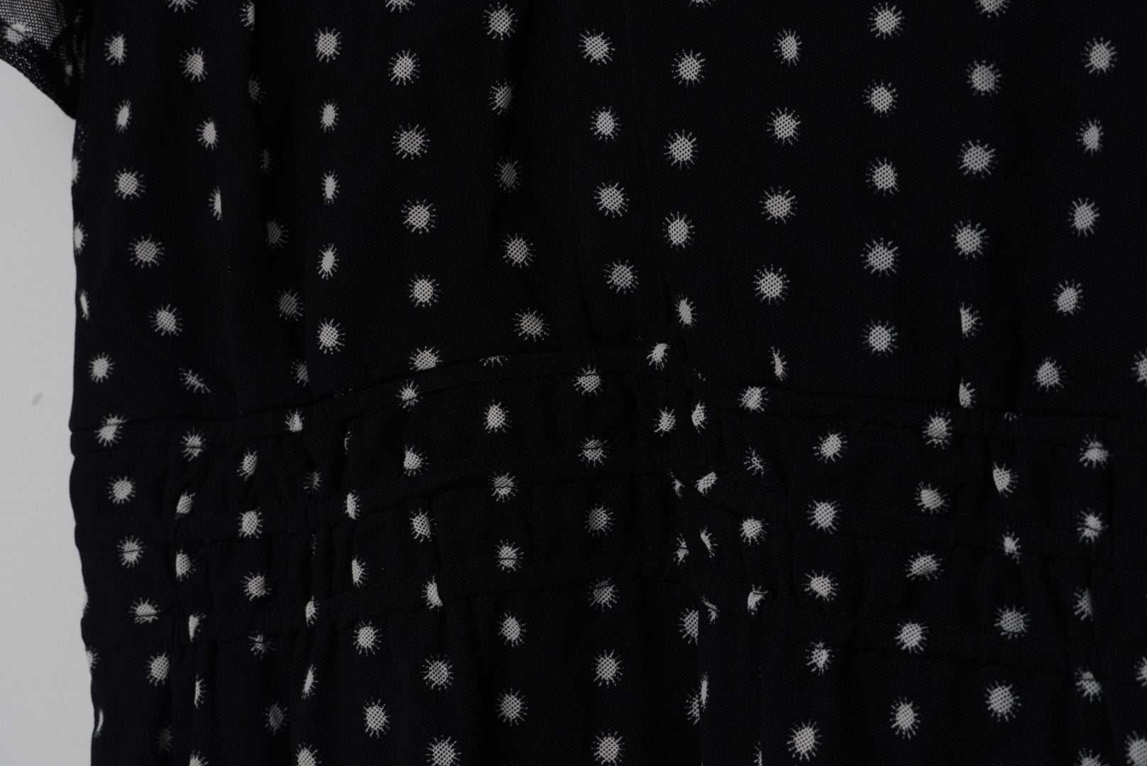 CATO Black and White Polka Dot A Line Midi Dress Size Medium