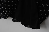 CATO Black and White Polka Dot A Line Midi Dress Size Medium