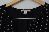 CATO Black and White Polka Dot A Line Midi Dress Size Medium