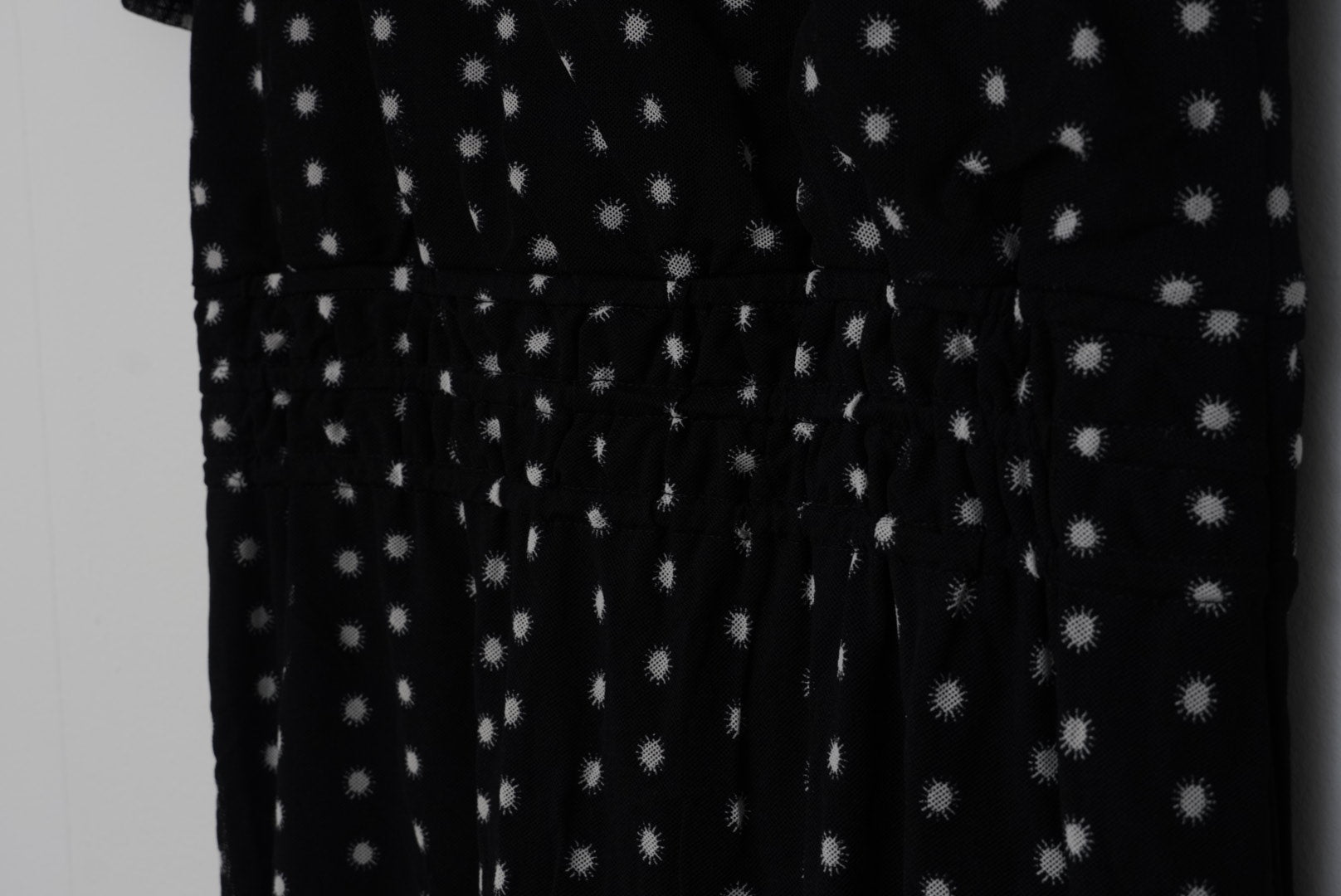 CATO Black and White Polka Dot A Line Midi Dress Size Medium