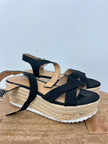 Material Girl Black Platform Sandals Size 7