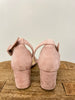 SHEIN Pink Suede Heels with Ankle Strap Size 6.5