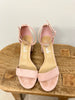 SHEIN Pink Suede Heels with Ankle Strap Size 6.5