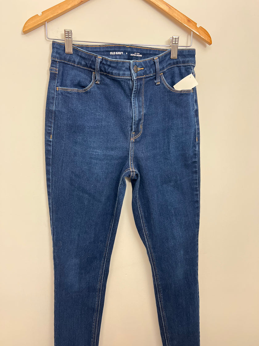 Old Navy Mid Wash High-Rise Supper Skinny Jeans Size 8