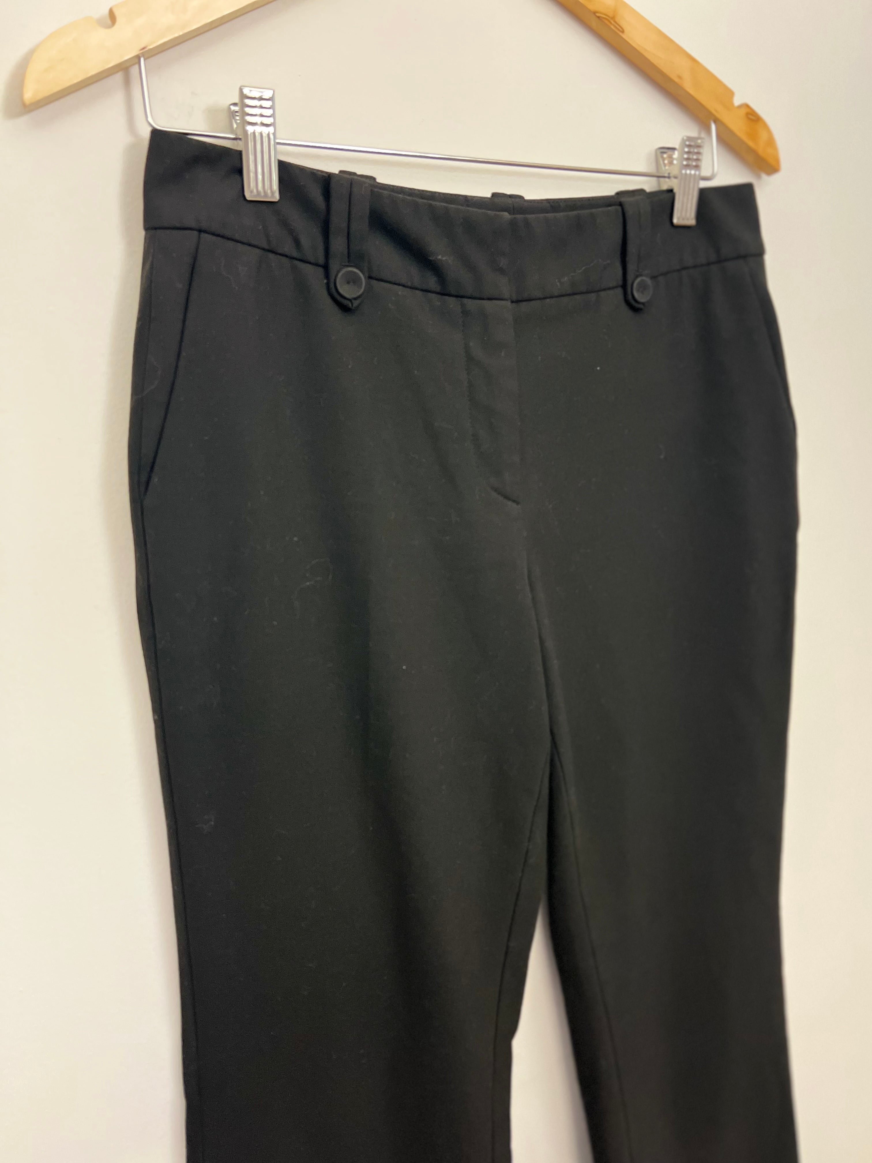 Talbots Black Signature Boot Leg Trousers Size 4