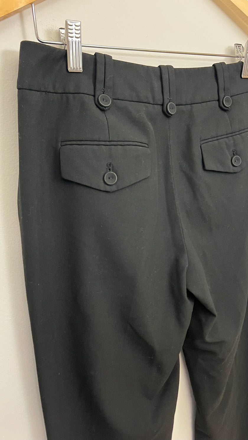 Talbots Black Signature Boot Leg Trousers Size 4