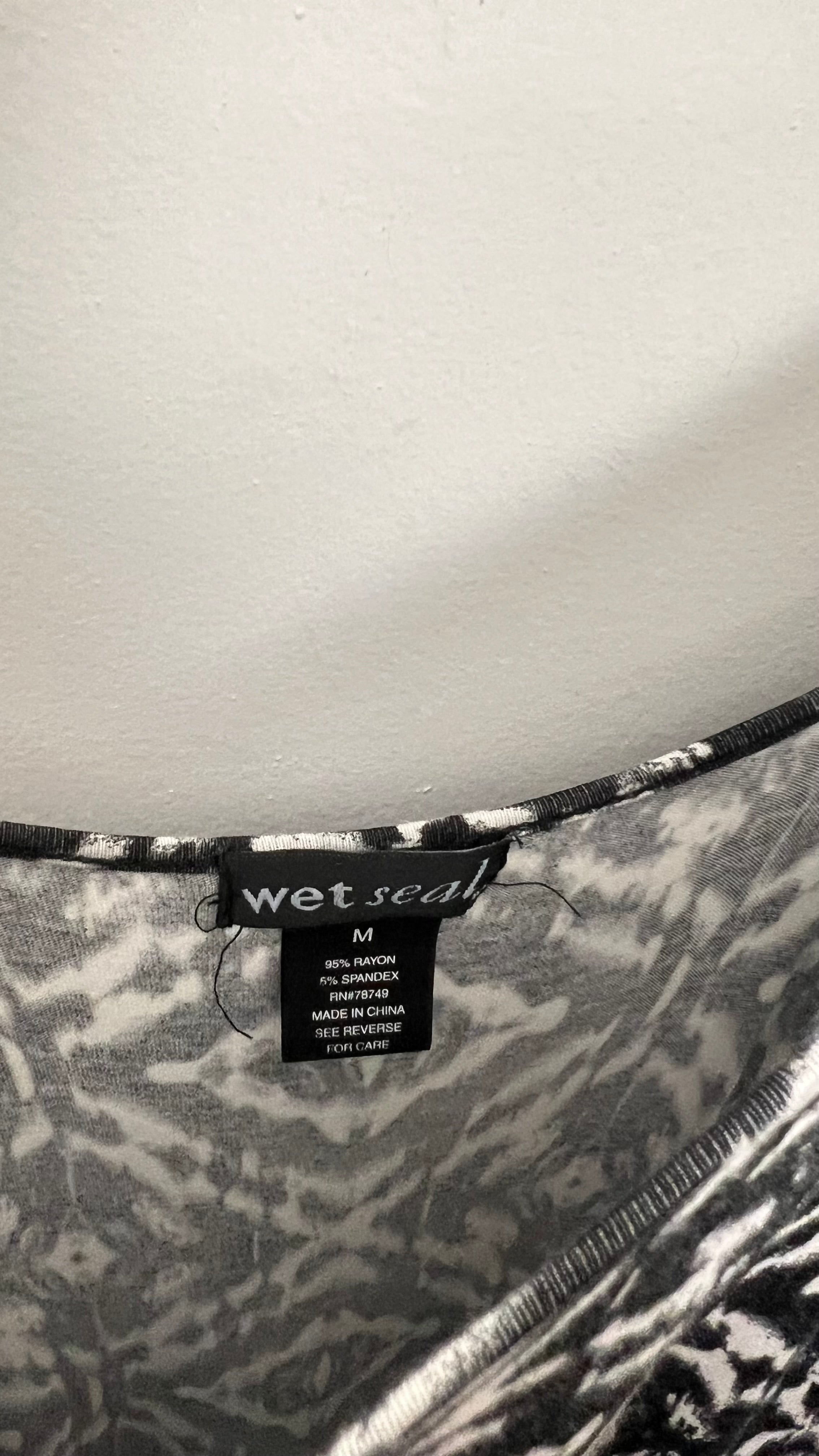 Wet Seal Black and White Maxi Dress Size Medium