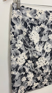Talbots Black and White Floral Pencil Skirt Size 4