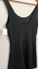 Divided H&M Black Ribbed Sleeveless Skater Dress Size 8