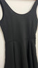 Divided H&M Black Ribbed Sleeveless Skater Dress Size 8