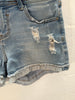 L&M Jeans Light Wash Mid-Rise Distressed Denim Shorts Size Medium