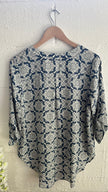Cato Taupe Gray Knit Top Size Small