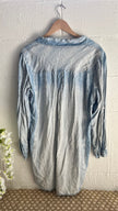 Blue Island Blue Long Sleeve Top Size Medium