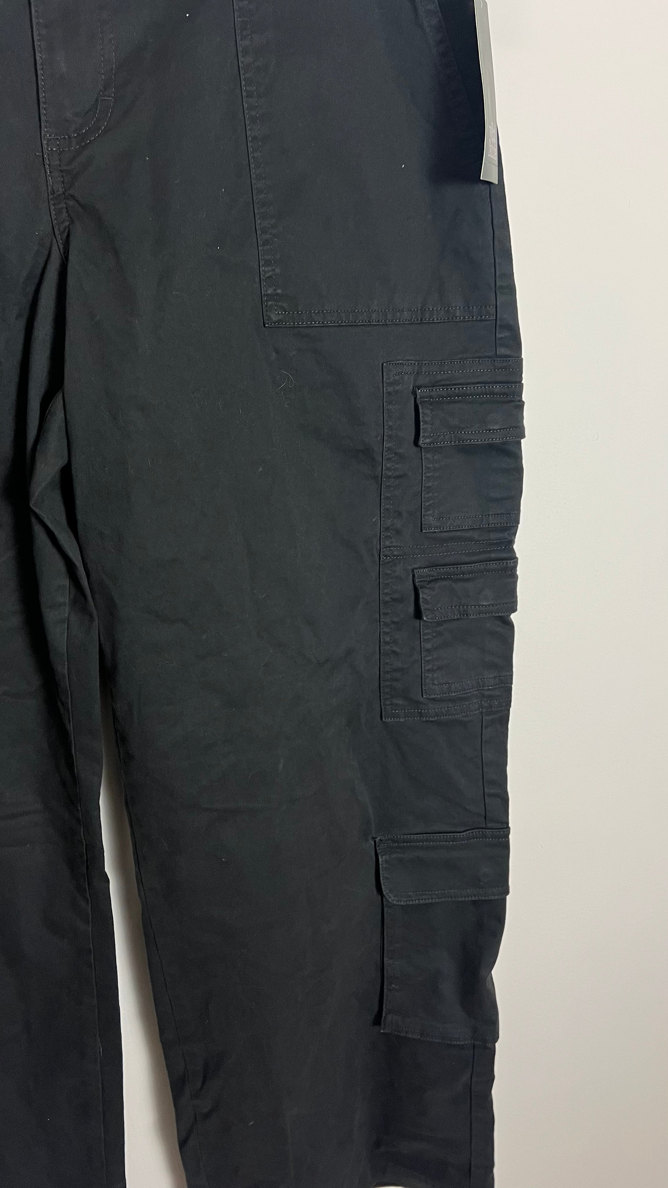 Black Wide-Leg Utility Cargo Pants Wild Fable Size XL