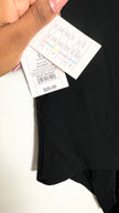 Auden 4-Way Stretch Short-Sleeve Bodysuit in black Size Large