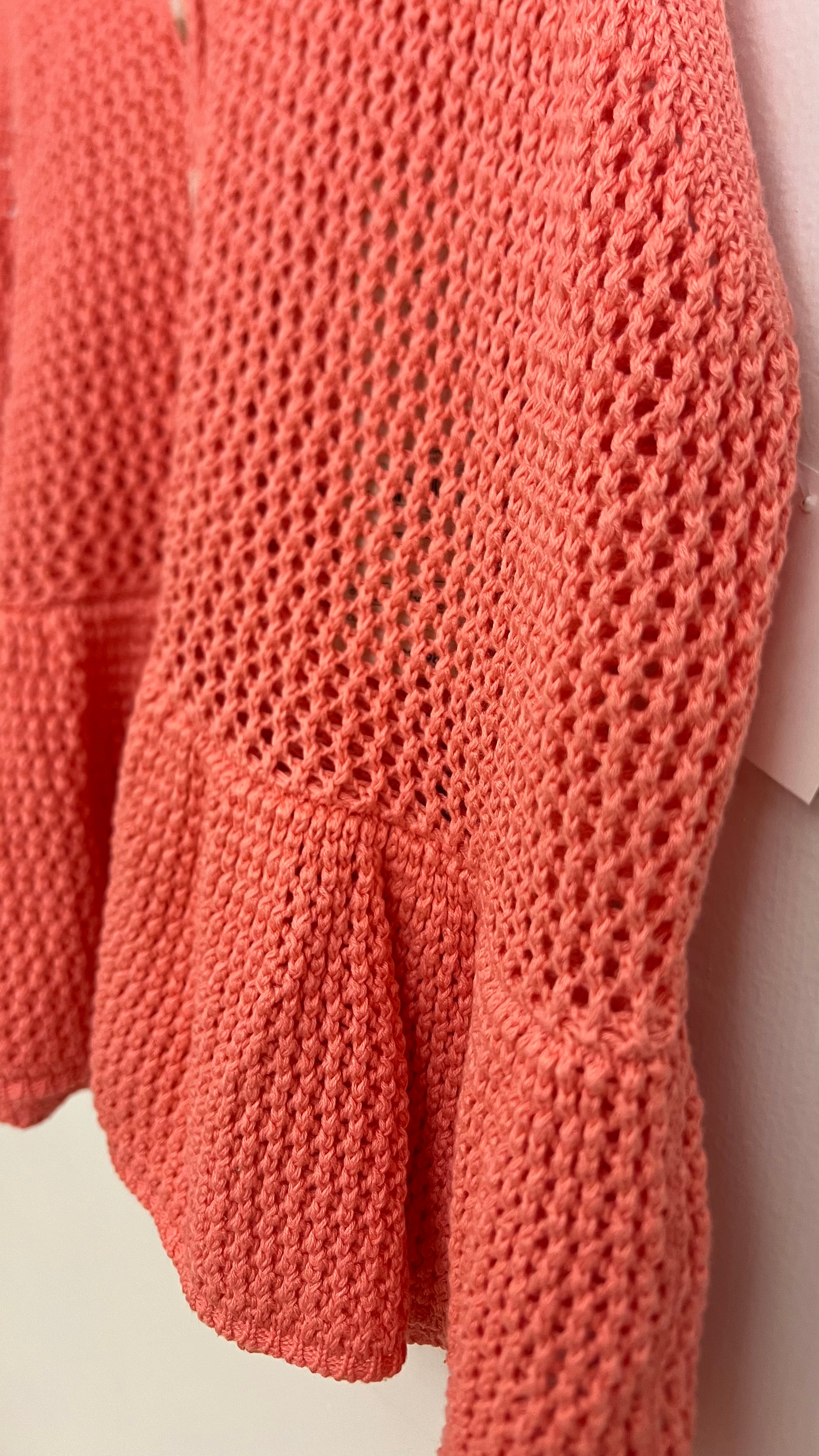 No Boundaries Coral Knit Button Tank Top Size XL