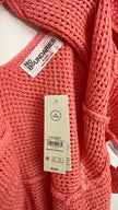 No Boundaries Coral Knit Button Tank Top Size XL