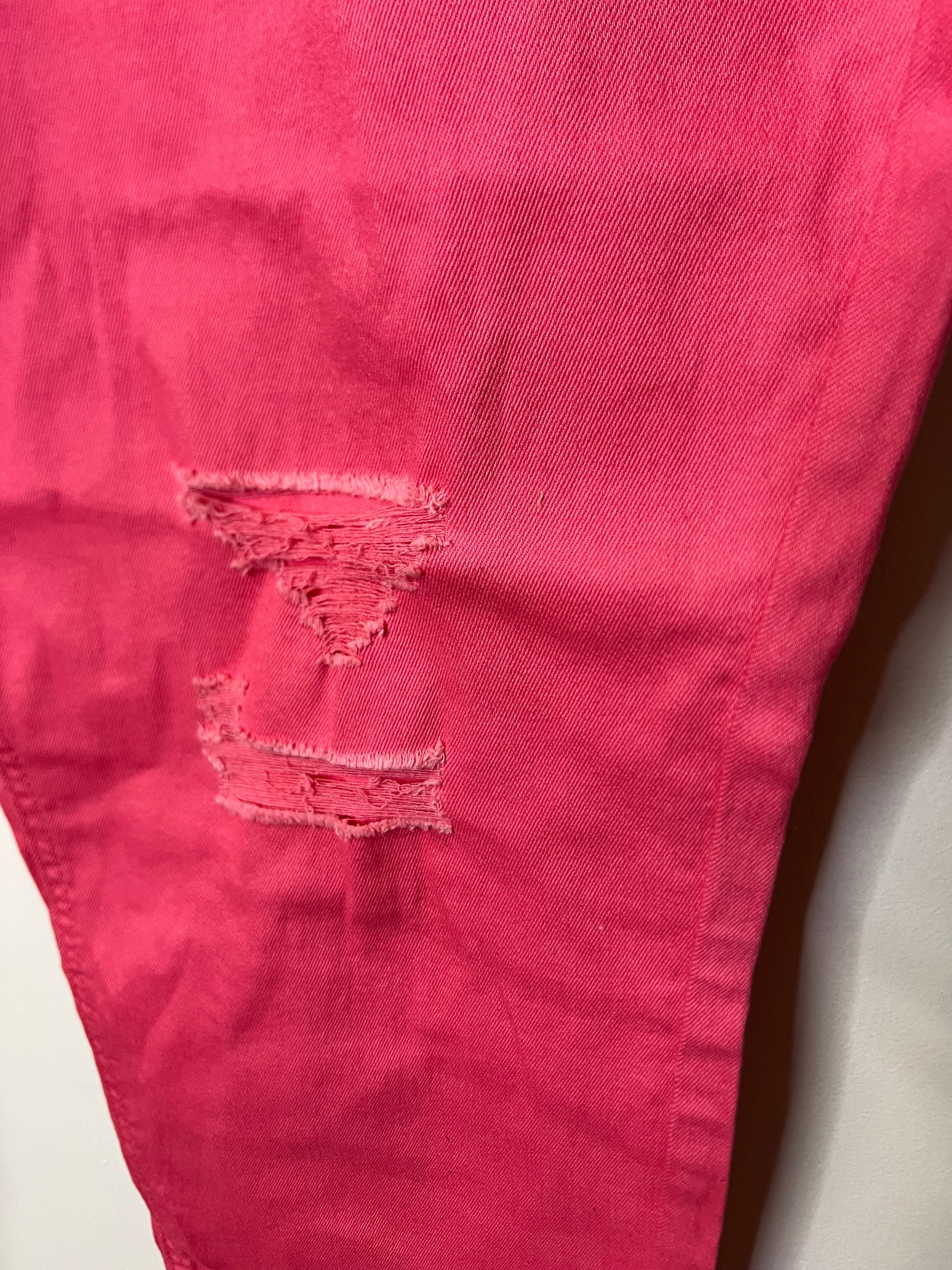 Ashley Stewart Women's Pink Stretch Skinny/Ankle Pants - Size 20