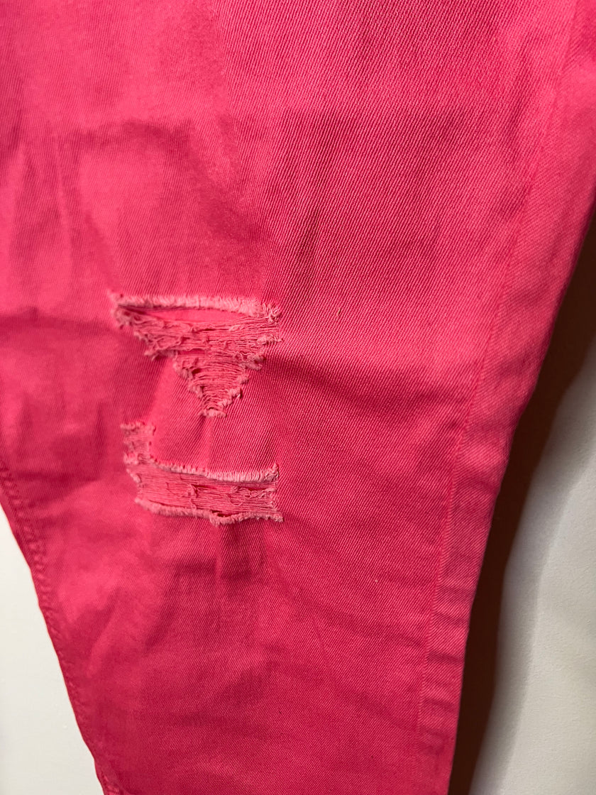 Ashley Stewart Women's Pink Stretch Skinny/Ankle Pants - Size 20