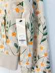 Francesca's Embroidered Daisy Jacket Size Large
