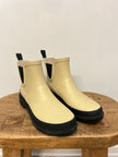 Women's Waterproof Rain Boots - Size 8 Wide - Tan/Black