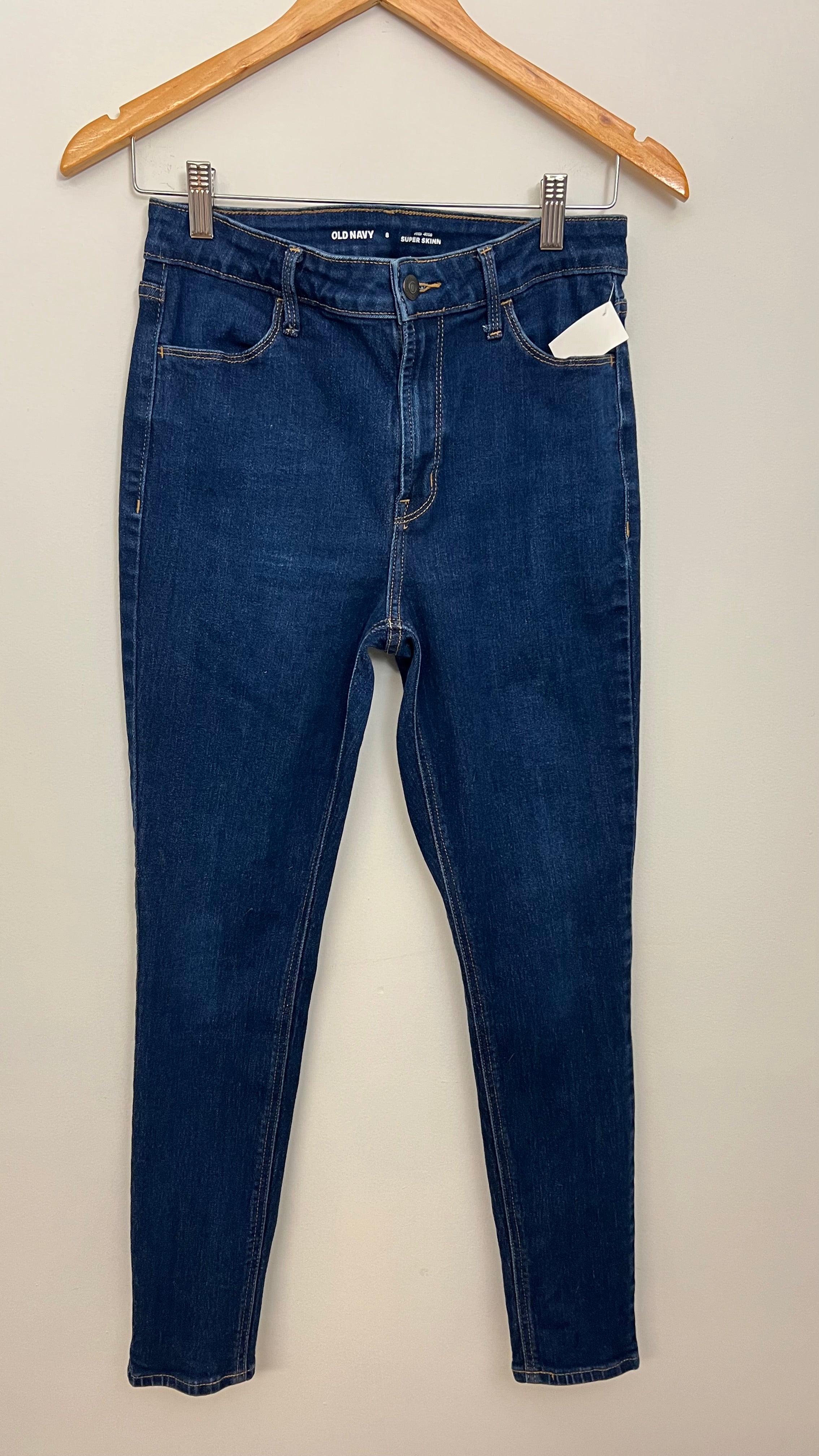 Old Navy Mid Wash High-Rise Supper Skinny Jeans Size 8