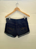 New York & Company Dark Wash Cuffed Denim Shorts Size 4