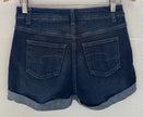 Dark Wash Mid-Rise Cuffed Shorts Time and Tru Size 6