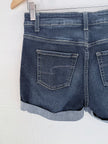 Dark Wash Mid-Rise Cuffed Shorts Time and Tru Size 6