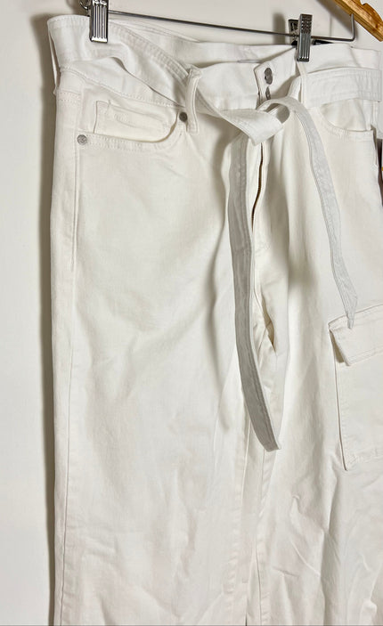 Sofia Jeans Margot Wide Leg High Rise Cargo Jeans with Belt Size 14