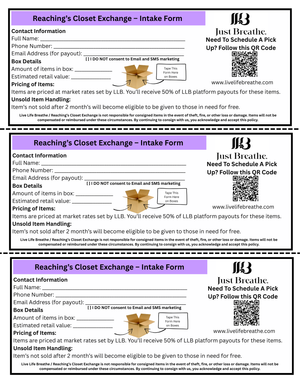 Reaching's Closet Exchange Form