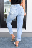 Judy Blue - Sam Mid Rise Star Pocket Boyfriend Jeans