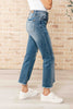 Judy Blue - Sammy High Waist Distressed Crop Straight Leg Jeans