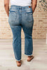 Sammy High Waist Distressed Crop Straight Leg Jeans