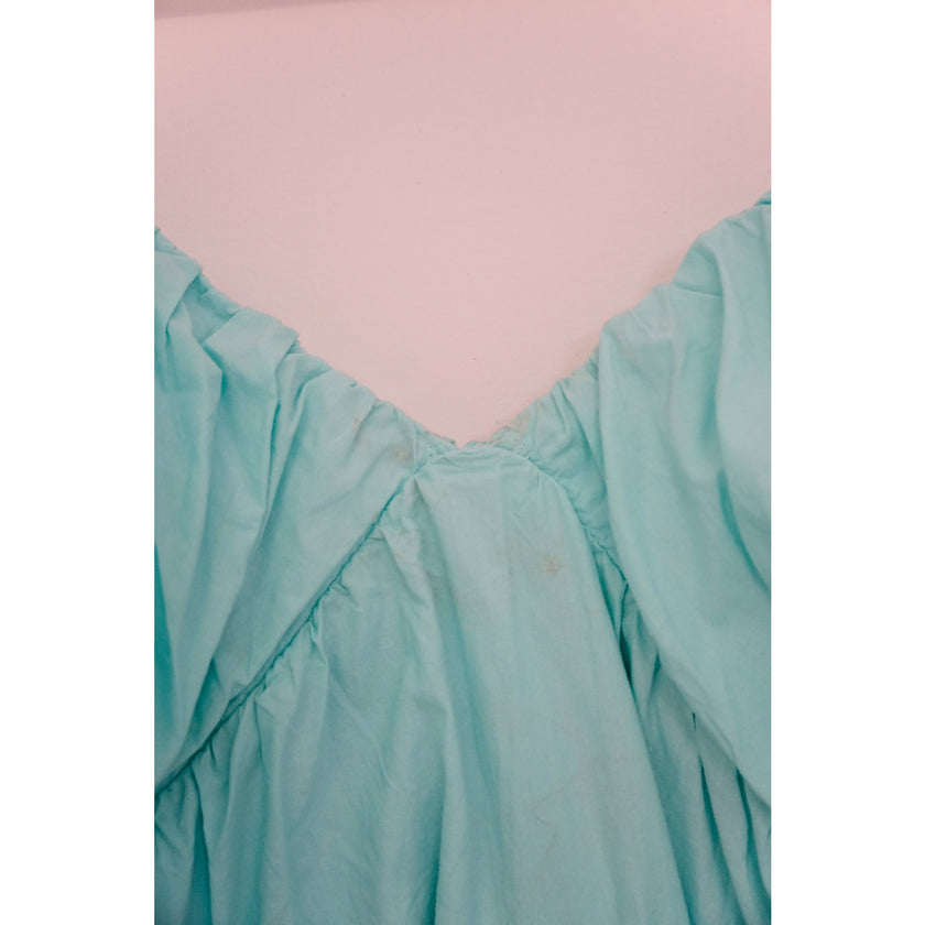 Day + Moon V-Neck Aqua Dress Size Medium