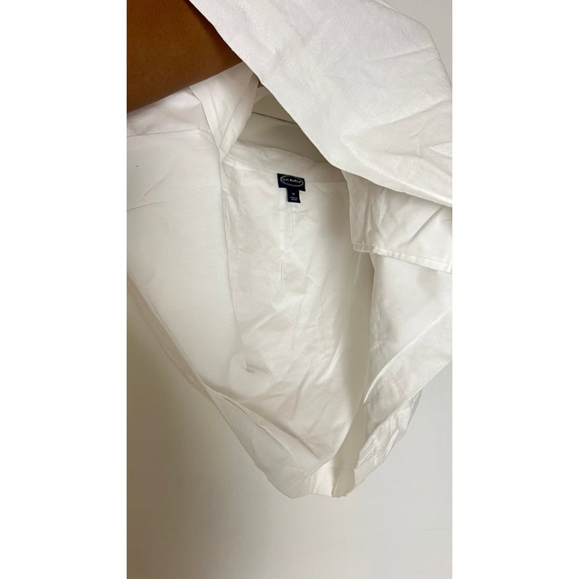 Scoop White Belted Envelope Mini Skirt Size 14