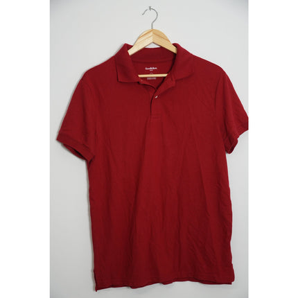 Goodfellow & Co Polo Shirt Mens Medium Red Short Sleeve Piqué Knit