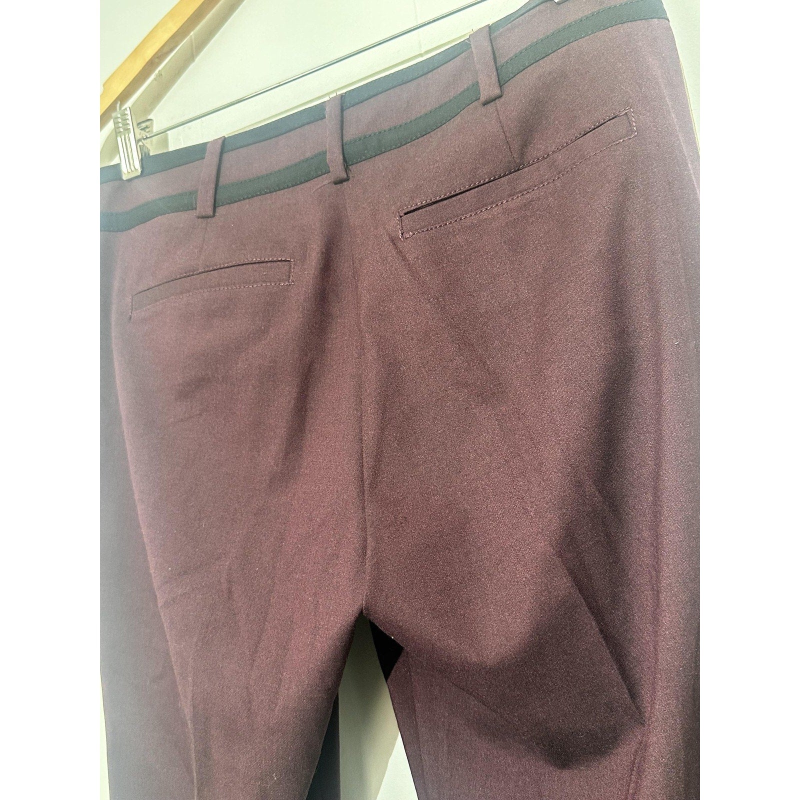 New York & Company 7th Avenue Dress Pants Womens 8 Purple Bootcut Career Work